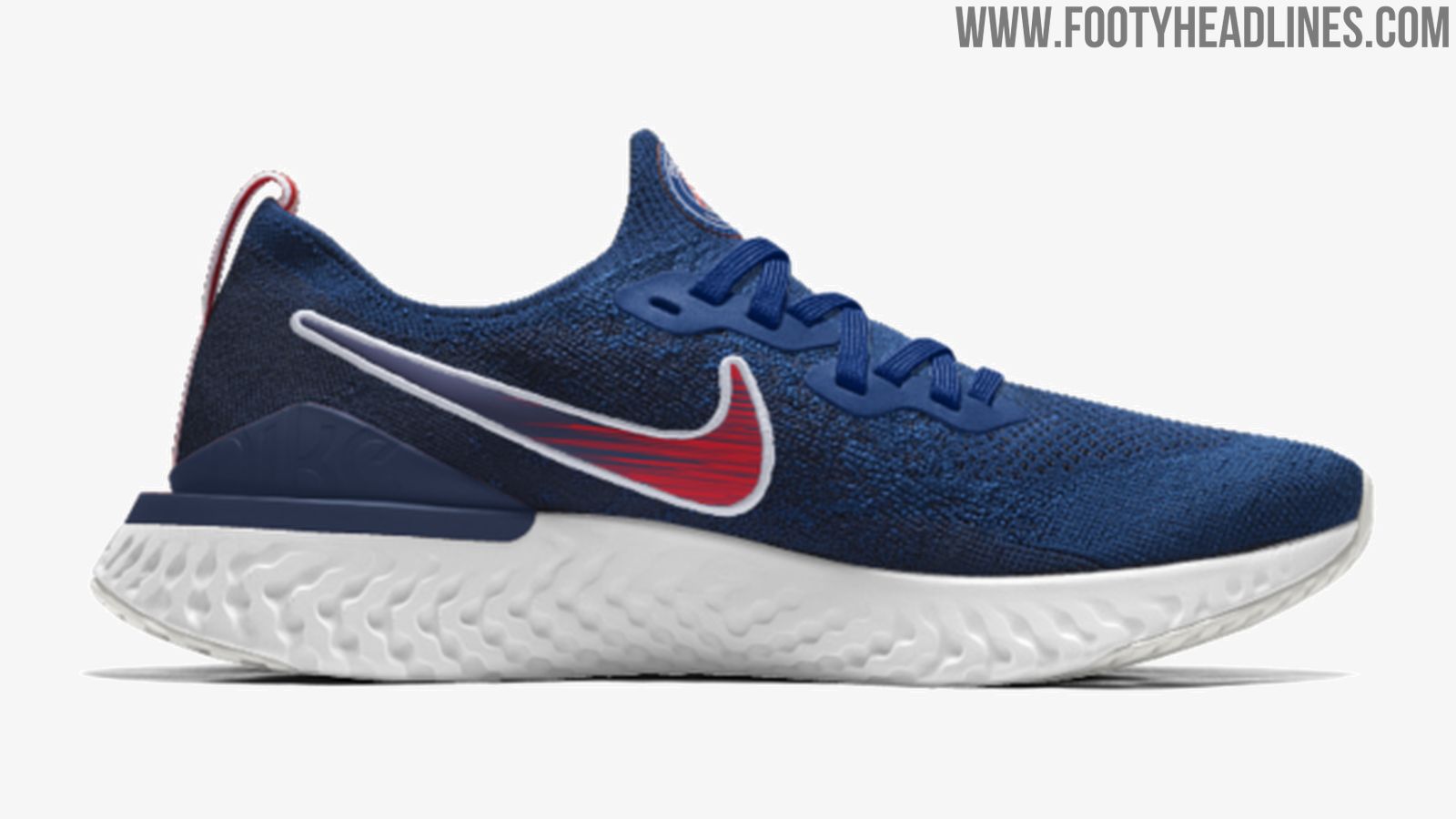 Navy Red Nike x PSG Epic React Flyknit 2 Shoes Launched Footy